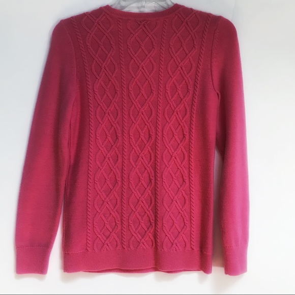 Talbots Sweater Lambswool blend Crew neck size small Petite - Picture 2 of 5